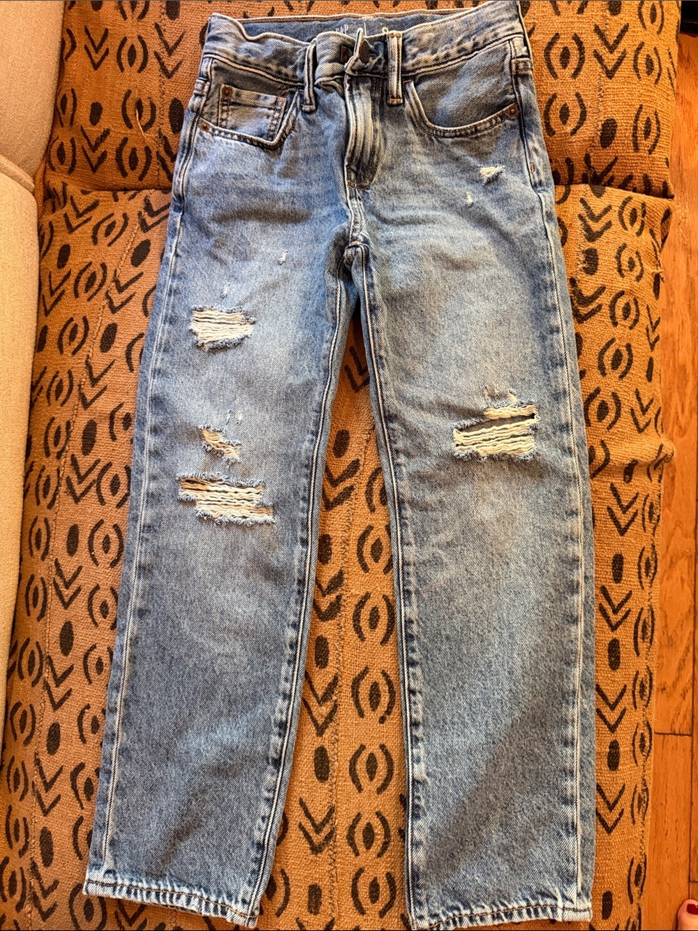GAP Light Blue Distressed Kids Jeans